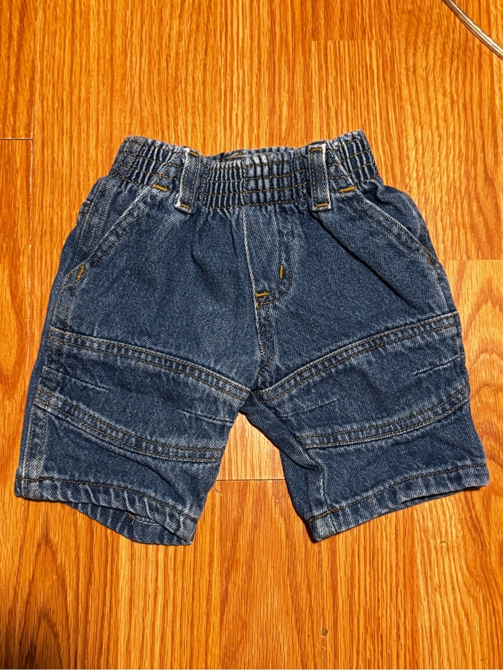 Koala Kids Dark Blue Elastic-Waist Denim Shorts